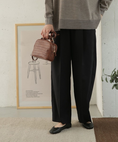 URBAN RESEARCH DOORS（アーバンリサーチドアーズ）の「クリアツイルストレートパンツ（その他パンツ・レディース・チャコールグレー/ブラック・36/38）」の22枚目の写真