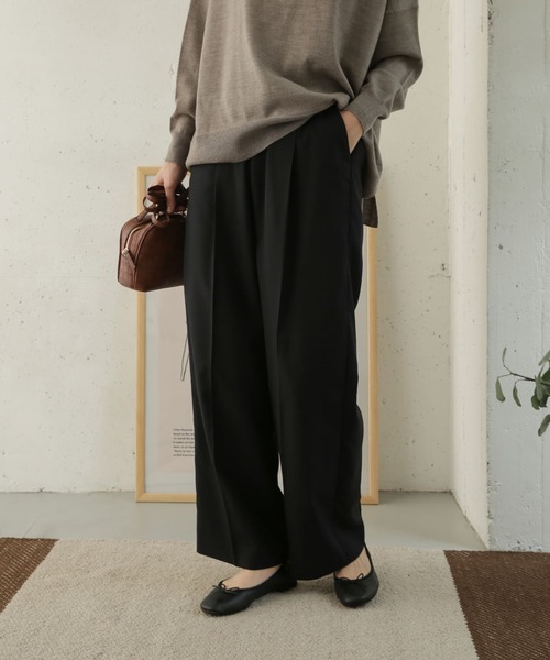 URBAN RESEARCH DOORS（アーバンリサーチドアーズ）の「クリアツイルストレートパンツ（その他パンツ・レディース・チャコールグレー/ブラック・36/38）」の21枚目の写真