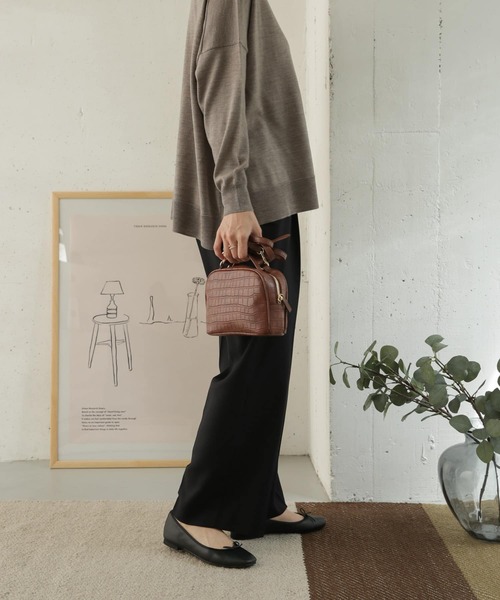 URBAN RESEARCH DOORS（アーバンリサーチドアーズ）の「クリアツイルストレートパンツ（その他パンツ・レディース・チャコールグレー/ブラック・36/38）」の19枚目の写真