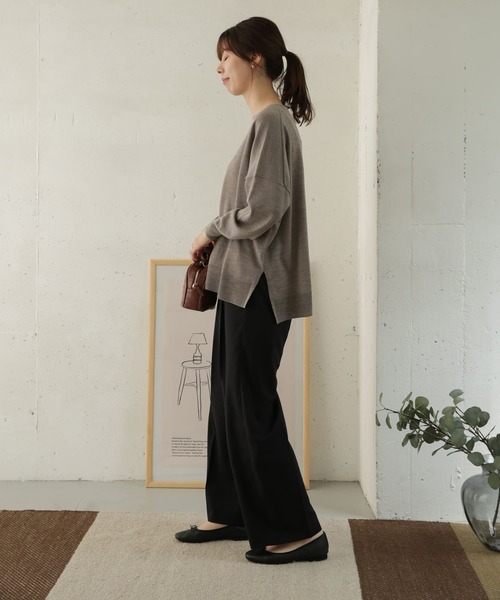 URBAN RESEARCH DOORS（アーバンリサーチドアーズ）の「クリアツイルストレートパンツ（その他パンツ・レディース・チャコールグレー/ブラック・36/38）」の16枚目の写真