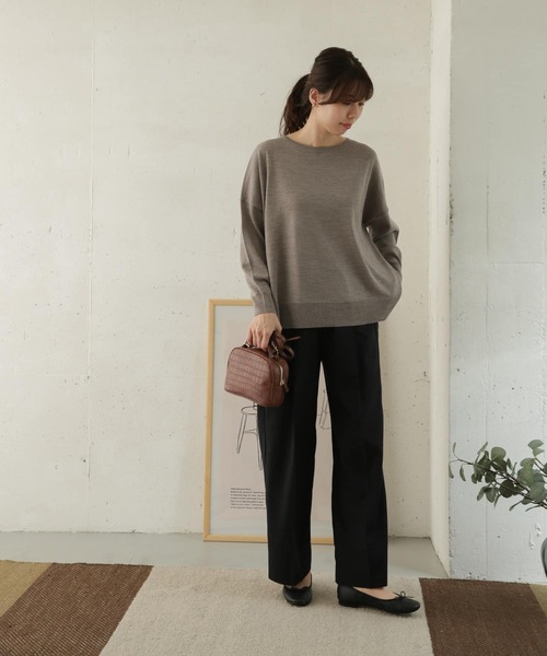 URBAN RESEARCH DOORS（アーバンリサーチドアーズ）の「クリアツイルストレートパンツ（その他パンツ・レディース・チャコールグレー/ブラック・36/38）」の15枚目の写真