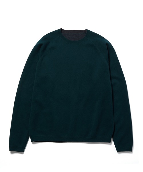 ADAM ET ROPE'(アダムエロペ)の「カシミアブレンド リバーシブルクルーネック プルオーバー(ニット/セーター・メンズ・ボルドー/グレー系その他/グリーン系その他3・M/L)」の12枚目の写真