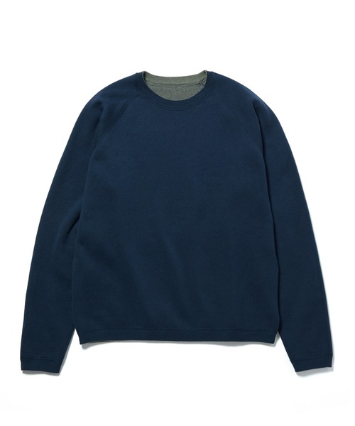 ADAM ET ROPE'(アダムエロペ)の「カシミアブレンド リバーシブルクルーネック プルオーバー(ニット/セーター・メンズ・ボルドー/グレー系その他/グリーン系その他3・M/L)」の8枚目の写真