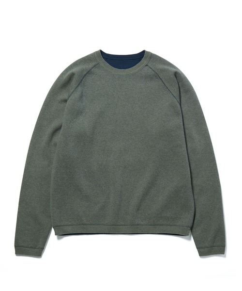 ADAM ET ROPE'(アダムエロペ)の「カシミアブレンド リバーシブルクルーネック プルオーバー(ニット/セーター・メンズ・ボルドー/グレー系その他/グリーン系その他3・M/L)」の14枚目の写真