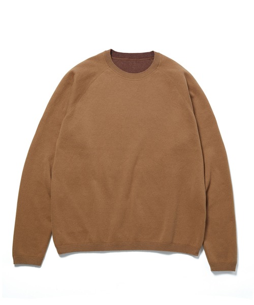 ADAM ET ROPE'(アダムエロペ)の「カシミアブレンド リバーシブルクルーネック プルオーバー(ニット/セーター・メンズ・ボルドー/グレー系その他/グリーン系その他3・M/L)」の6枚目の写真
