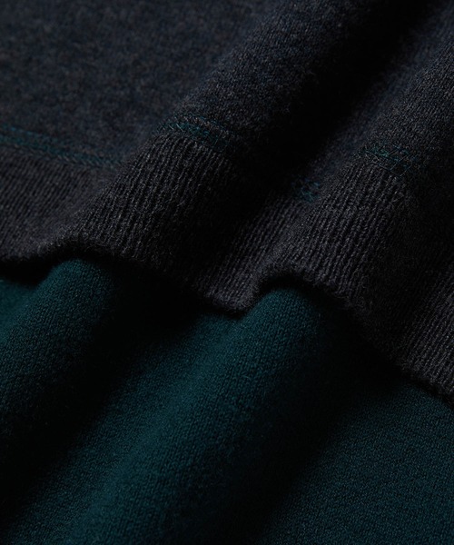 ADAM ET ROPE'(アダムエロペ)の「カシミアブレンド リバーシブルクルーネック プルオーバー(ニット/セーター・メンズ・ボルドー/グレー系その他/グリーン系その他3・M/L)」の5枚目の写真