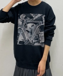 BONbazaar（ボンバザール）の「《ユニセックス》【M.C ESCHER/マウリッツ・コルネリス・エッシャー】プリントスウェット（スウェット・メンズ）」