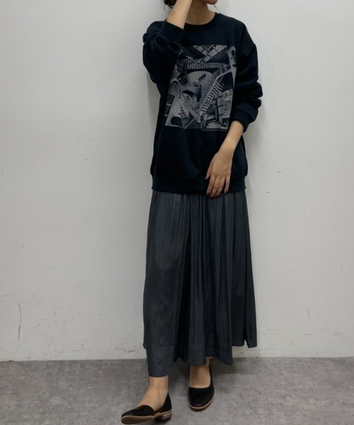 BONbazaar（ボンバザール）の「《ユニセックス》【M.C ESCHER/マウリッツ・コルネリス・エッシャー】プリントスウェット（スウェット・レディース・ブラック・MEDIUM/X-LARGE）」の3枚目の写真