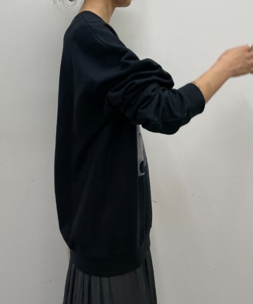 BONbazaar（ボンバザール）の「《ユニセックス》【M.C ESCHER/マウリッツ・コルネリス・エッシャー】プリントスウェット（スウェット・レディース・ブラック・MEDIUM/X-LARGE）」の8枚目の写真