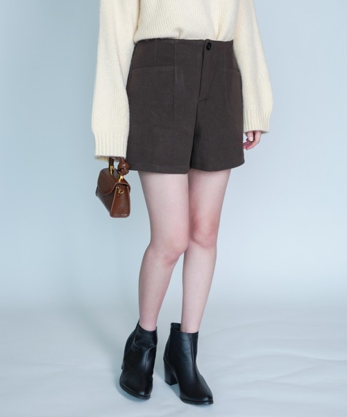 yuue' ( wear )(ユーイ)の「タックショートパンツ(その他パンツ・レディース・ブラック/ブラウン・S/M/L)」の14枚目の写真