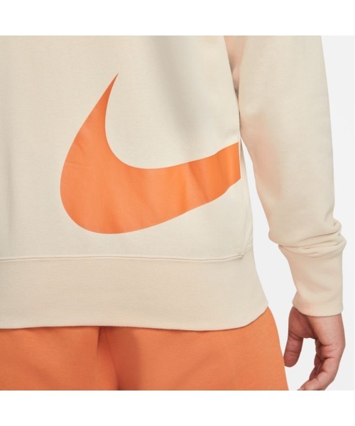 NIKE(ナイキ)の「NIKE/ナイキ NSW スウッシュFZ FT L/S フーディ/NSW スウッシュ フルジップ フレンチテリー ロングスリーブ フーディ(ナイロンジャケット・メンズ・ベージュ/ブラック・S/L/XL/M)」の4枚目の写真