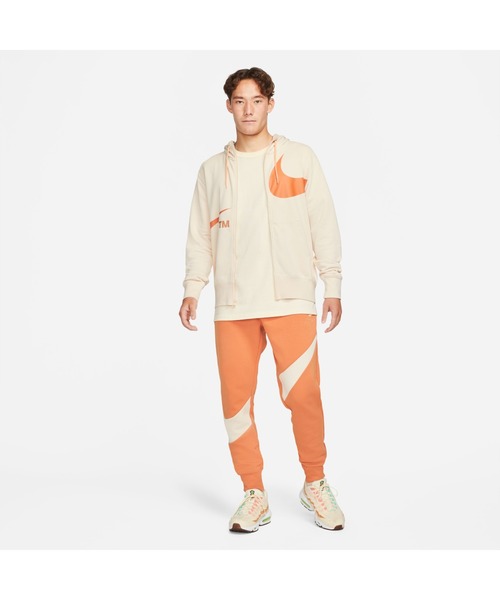 NIKE(ナイキ)の「NIKE/ナイキ NSW スウッシュFZ FT L/S フーディ/NSW スウッシュ フルジップ フレンチテリー ロングスリーブ フーディ(ナイロンジャケット・メンズ・ベージュ/ブラック・S/L/XL/M)」の6枚目の写真
