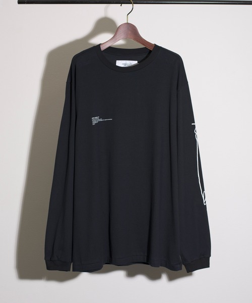 JANESMITH(ジェーンスミス)の「JANESMITH ジェーンスミス / LUCIEN NOLLIE HEEL LONG SLEEVE T-SHIRT グラフィックプリントビッグシルエットロンT / 22SCT-#120S-MO(Tシャツ/カットソー・レディース・ブラック/ホワイト・SMALL/LARGE/MEDIUM/X-LARGE)」の2枚目の写真