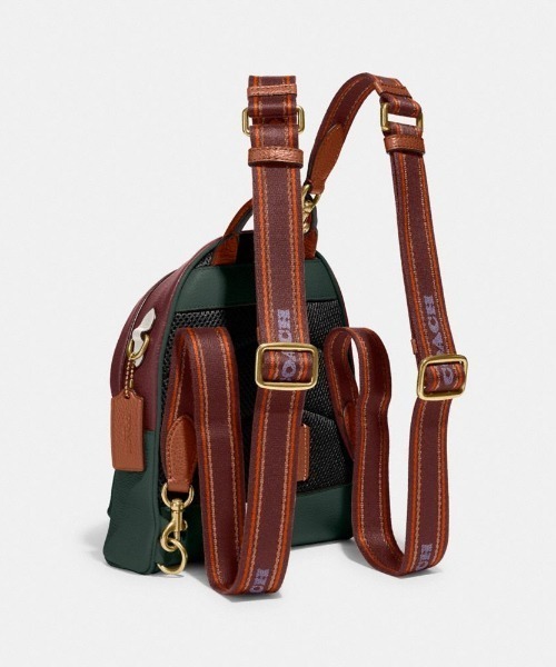 コーチ ミニリュック チャーター バックパック 18 カラーブロック COACH（コーチ）の「【オンライン限定】チャーター バックパック