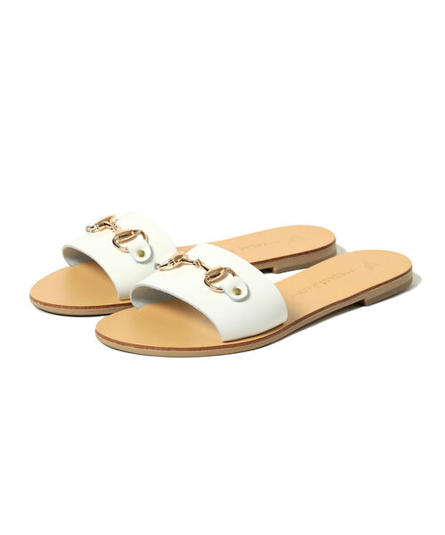 BEAMS LIGHTS（ビームスライツ）の「NICOLAS LAINAS / ビット フラット サンダル（サンダル・レディース・ホワイト/ブラック・38/36/37/39）」の4枚目の写真