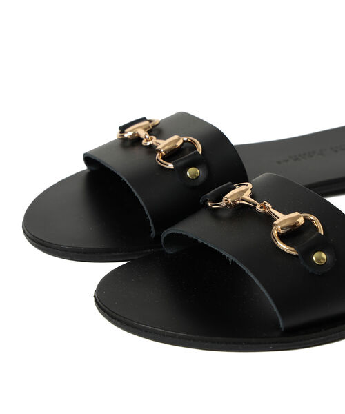 BEAMS LIGHTS（ビームスライツ）の「NICOLAS LAINAS / ビット フラット サンダル（サンダル・レディース・ホワイト/ブラック・38/36/37/39）」の6枚目の写真