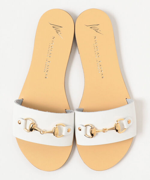 BEAMS LIGHTS（ビームスライツ）の「NICOLAS LAINAS / ビット フラット サンダル（サンダル・レディース・ホワイト/ブラック・38/36/37/39）」の12枚目の写真