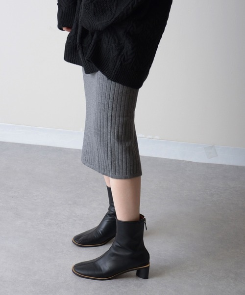 ibeul_（イベール）の「リブニットスカート（スカート・レディース・アイボリー/グレー/ブラック・FREE）」の6枚目の写真