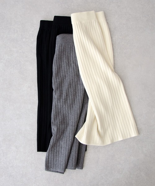ibeul_（イベール）の「リブニットスカート（スカート・レディース・アイボリー/グレー/ブラック・FREE）」の10枚目の写真