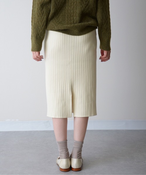 ibeul_（イベール）の「リブニットスカート（スカート・レディース・アイボリー/グレー/ブラック・FREE）」の20枚目の写真