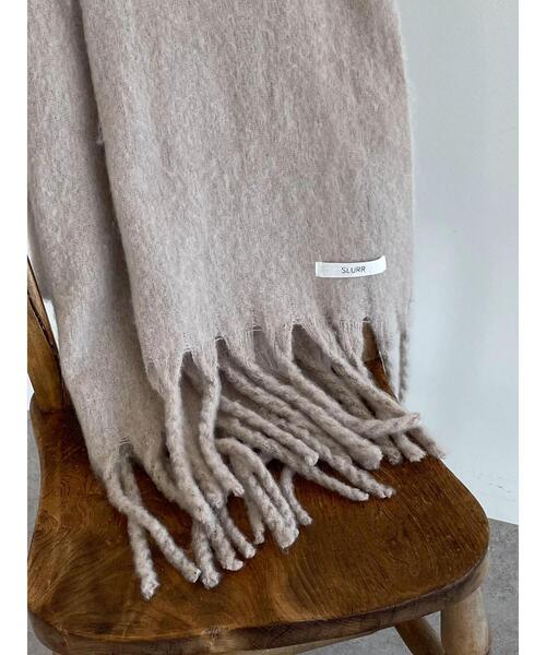 SLURR（スラ―）の「フリンジストール（ストール/ショール・レディース・チェック/グレー/レッド/ピンク・FREE）」の11枚目の写真