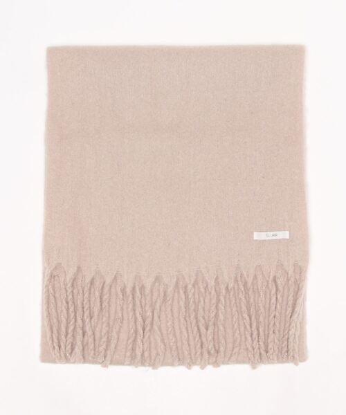 SLURR（スラ―）の「フリンジストール（ストール/ショール・レディース・チェック/グレー/レッド/ピンク・FREE）」の5枚目の写真