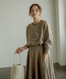 PUAL CE CIN | 起毛プリントプルオーバー(Tシャツ/カットソー)