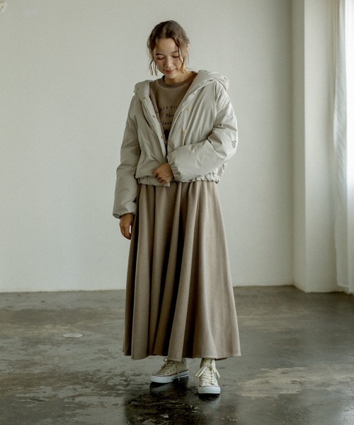 PUAL CE CIN（ピュアルセシン）の「起毛プリントプルオーバー（Tシャツ/カットソー・レディース・チャコールグレー/グレー/ベージュ/グリーン・FREE）」の8枚目の写真