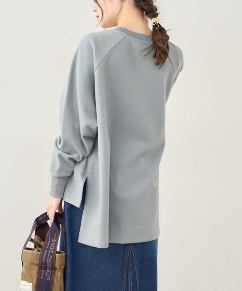 PUAL CE CIN（ピュアルセシン）の「起毛プリントプルオーバー（Tシャツ/カットソー・レディース・チャコールグレー/グレー/ベージュ/グリーン・FREE）」の22枚目の写真