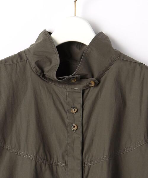 BRACTMENT（ブラクトメント）の「＜BRACTMENT(ブラクトメント)＞BM タイプライター スタンドネックシャツ（シャツ/ブラウス・レディース・ホワイト/モカ・FREE）」の4枚目の写真