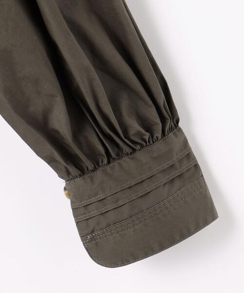 BRACTMENT（ブラクトメント）の「＜BRACTMENT(ブラクトメント)＞BM タイプライター スタンドネックシャツ（シャツ/ブラウス・レディース・ホワイト/モカ・FREE）」の5枚目の写真