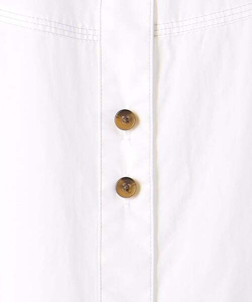 BRACTMENT（ブラクトメント）の「＜BRACTMENT(ブラクトメント)＞BM タイプライター スタンドネックシャツ（シャツ/ブラウス・レディース・ホワイト/モカ・FREE）」の8枚目の写真