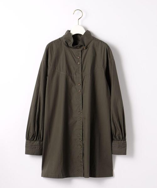 BRACTMENT（ブラクトメント）の「＜BRACTMENT(ブラクトメント)＞BM タイプライター スタンドネックシャツ（シャツ/ブラウス・レディース・ホワイト/モカ・FREE）」の10枚目の写真