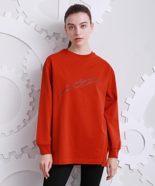 A DEGREE FAHRENHEIT（エーディグリーファーレンハイ）の「【ユニセックスアイテム】adfアイコニックロンT（Tシャツ/カットソー・メンズ・ホワイト/ブラック/オレンジ/ダークグレー・MEDIUM/LARGE/FREE）」の4枚目の写真