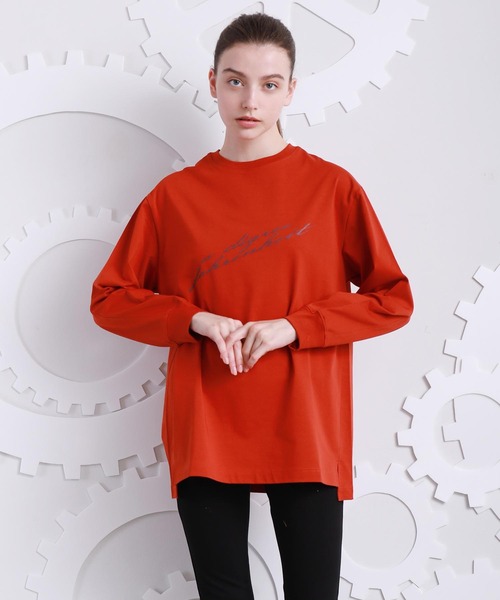 A DEGREE FAHRENHEIT（エーディグリーファーレンハイ）の「【ユニセックスアイテム】adfアイコニックロンT（Tシャツ/カットソー・メンズ・ホワイト/ブラック/オレンジ/ダークグレー・MEDIUM/LARGE/FREE）」の8枚目の写真