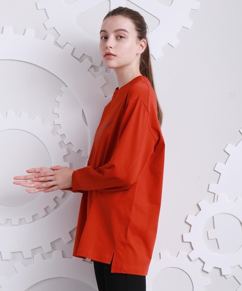 A DEGREE FAHRENHEIT（エーディグリーファーレンハイ）の「【ユニセックスアイテム】adfアイコニックロンT（Tシャツ/カットソー・メンズ・ホワイト/ブラック/オレンジ/ダークグレー・MEDIUM/LARGE/FREE）」の6枚目の写真