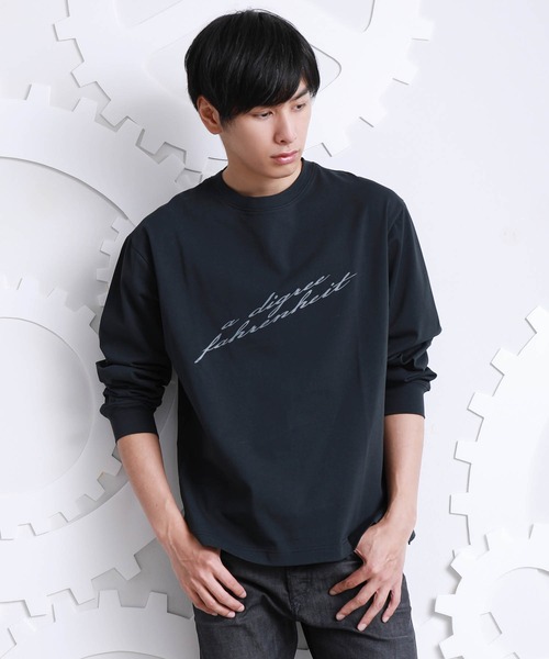 A DEGREE FAHRENHEIT（エーディグリーファーレンハイ）の「【ユニセックスアイテム】adfアイコニックロンT（Tシャツ/カットソー・メンズ・ホワイト/ブラック/オレンジ/ダークグレー・MEDIUM/LARGE/FREE）」の7枚目の写真