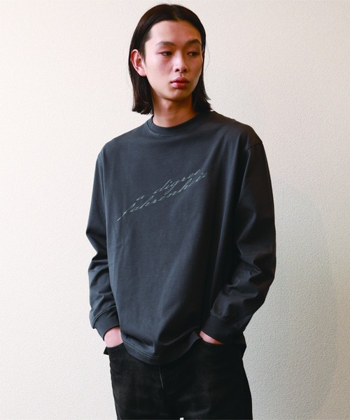 A DEGREE FAHRENHEIT（エーディグリーファーレンハイ）の「【ユニセックスアイテム】adfアイコニックロンT（Tシャツ/カットソー・メンズ・ホワイト/ブラック/オレンジ/ダークグレー・MEDIUM/LARGE/FREE）」の22枚目の写真