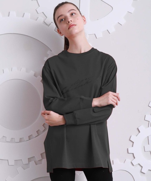 A DEGREE FAHRENHEIT（エーディグリーファーレンハイ）の「【ユニセックスアイテム】adfアイコニックロンT（Tシャツ/カットソー・メンズ・ホワイト/ブラック/オレンジ/ダークグレー・MEDIUM/LARGE/FREE）」の17枚目の写真