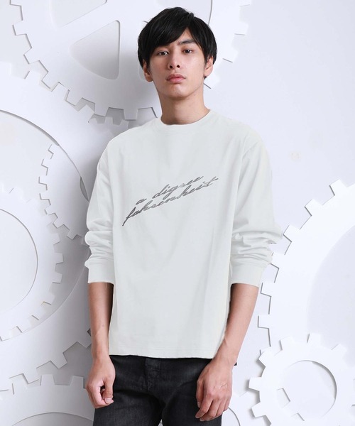 A DEGREE FAHRENHEIT（エーディグリーファーレンハイ）の「【ユニセックスアイテム】adfアイコニックロンT（Tシャツ/カットソー・メンズ・ホワイト/ブラック/オレンジ/ダークグレー・MEDIUM/LARGE/FREE）」の13枚目の写真