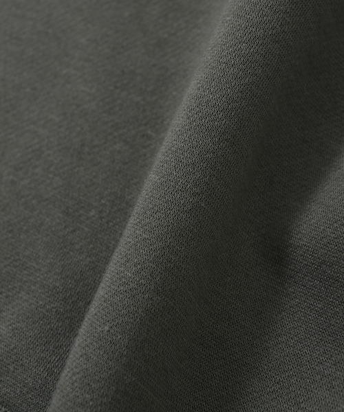 NIDO（ニド）の「NIDO 起毛ビッグプルパーカー（パーカー・メンズ・チャコールグレー/グリーン/クリーム・MEDIUM/LARGE）」の14枚目の写真