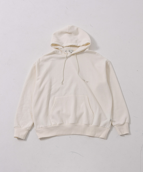 NIDO（ニド）の「NIDO 起毛ビッグプルパーカー（パーカー・メンズ・チャコールグレー/グリーン/クリーム・MEDIUM/LARGE）」の15枚目の写真