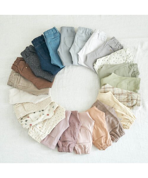 apres les cours(アプレレクール)の「デニム | 7days Style pants 10分丈(その他パンツ・キッズ・ブルー/ネイビー・80/90/110/120/130/140/100)」の5枚目の写真
