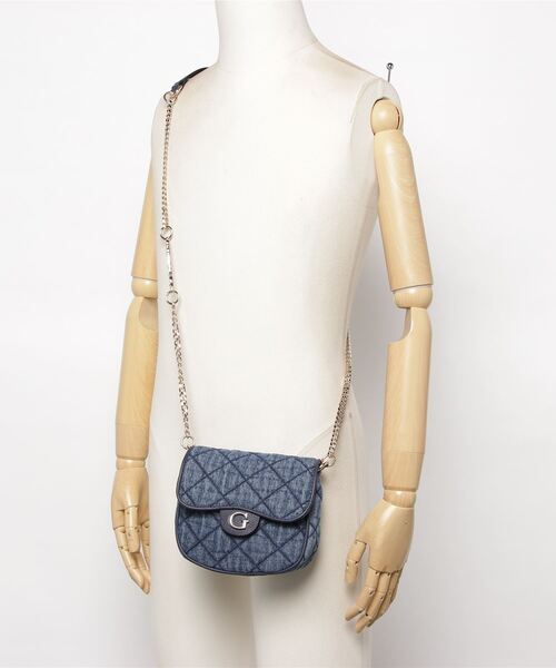 Guess(ゲス)の「GILLIAN Mini Crossbody Flap(ショルダーバッグ・レディース・インディゴブルー・ONE SIZE)」の15枚目の写真