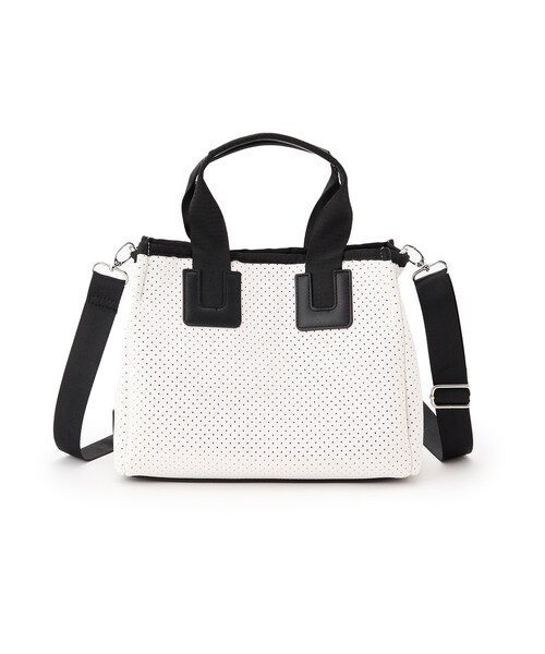 OPAQUE.CLIP（オペークドットクリップ）の「◆スクエアアソートミドルトートバッグ 【2WAY・抗菌防臭裏地生地使用】（トートバッグ・レディース・ブラック系1/ブルー系6/ホワイト系3/ホワイト系2・00）」の21枚目の写真