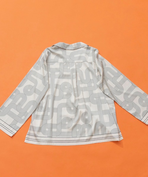 MAISON SPECIAL（メゾンスペシャル）の「MSプリントシャツ【MAISON SPECIAL/メゾンスペシャル】■セットアップ対応■（シャツ/ブラウス・レディース・ベージュ/ブルー・FREE）」の13枚目の写真