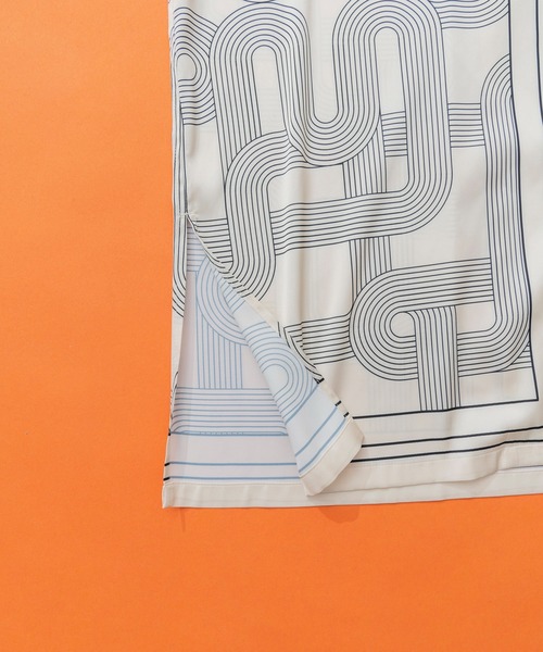 MAISON SPECIAL（メゾンスペシャル）の「MSプリントシャツ【MAISON SPECIAL/メゾンスペシャル】■セットアップ対応■（シャツ/ブラウス・レディース・ベージュ/ブルー・FREE）」の15枚目の写真