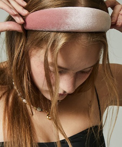 ヘアアクセサリー [VINTAGE HOLLYWOOD] Pastel Velvet Hairband PASTEL VELVET HAIRBAND（ヘアバンド）｜VINTAGE HOLLYWOOD