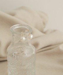 淡水パールクリップイヤリング