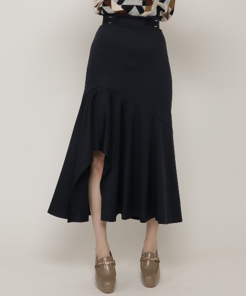 REDYAZEL（レディアゼル）の「サス付きイレギュラーヘムスカート（スカート・レディース・ブルー/カーキ/ネイビー・SMALL/MEDIUM）」の18枚目の写真